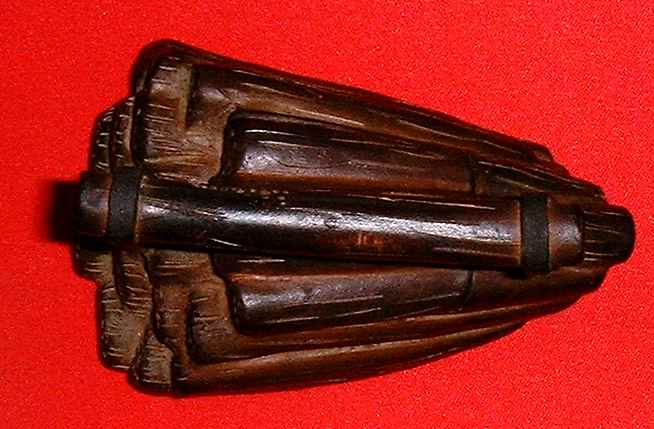 Bamboo design clay tea cup (Top view)