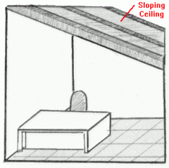 Sloping Ceiling