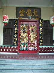 Temple with picture of doorgods 3