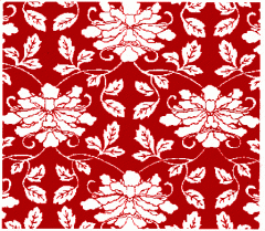Floral design patterns found on furniture and decorative panels 1
