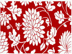 Floral design patterns found on furniture and decorative panels 2