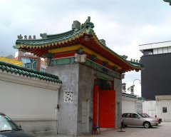Back view of the main gate