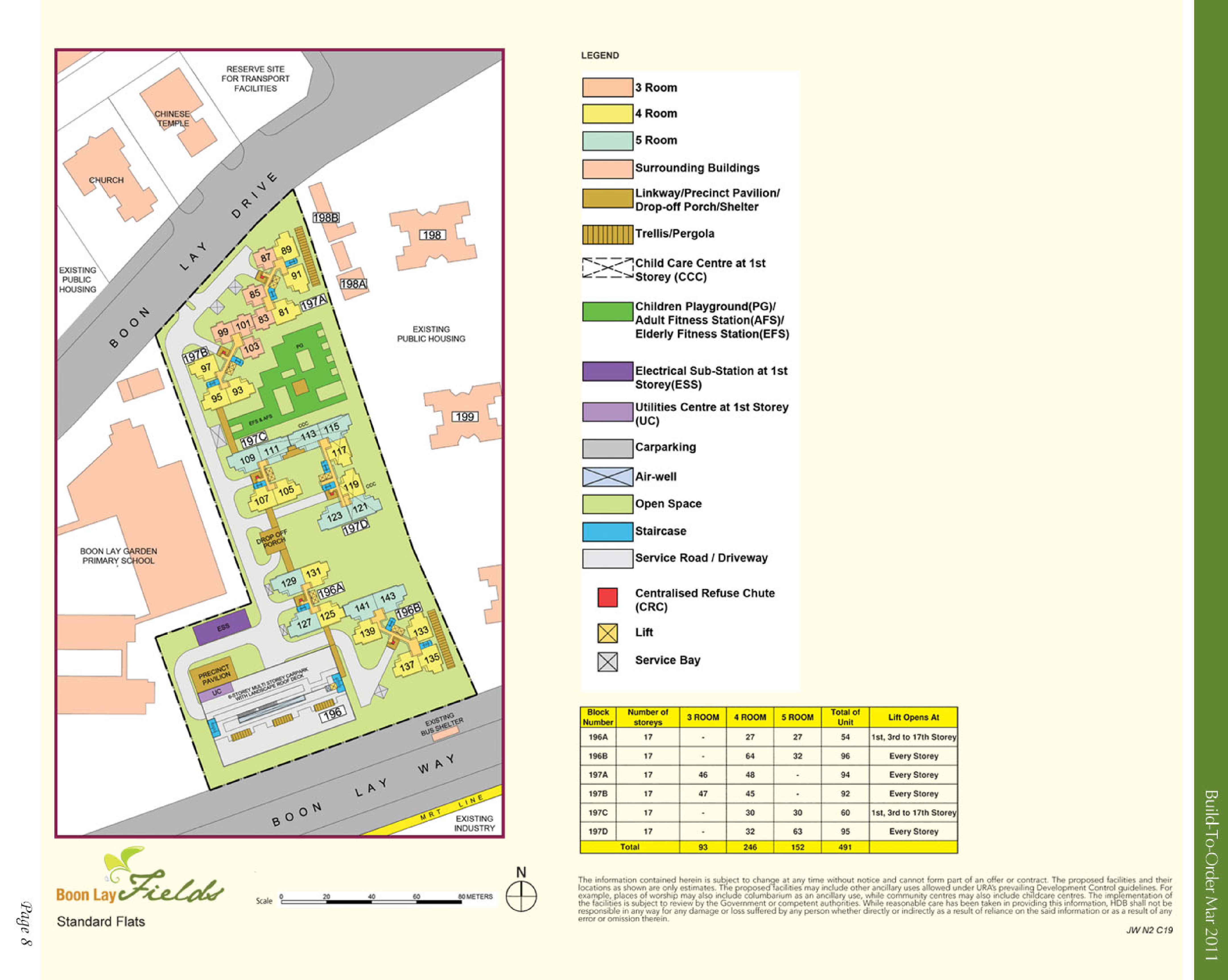 Hdb Boon Lay Fields Bto Launched In March 2011 Site Plan And Floor Plans Around Singapore Fengshui Geomancy Net