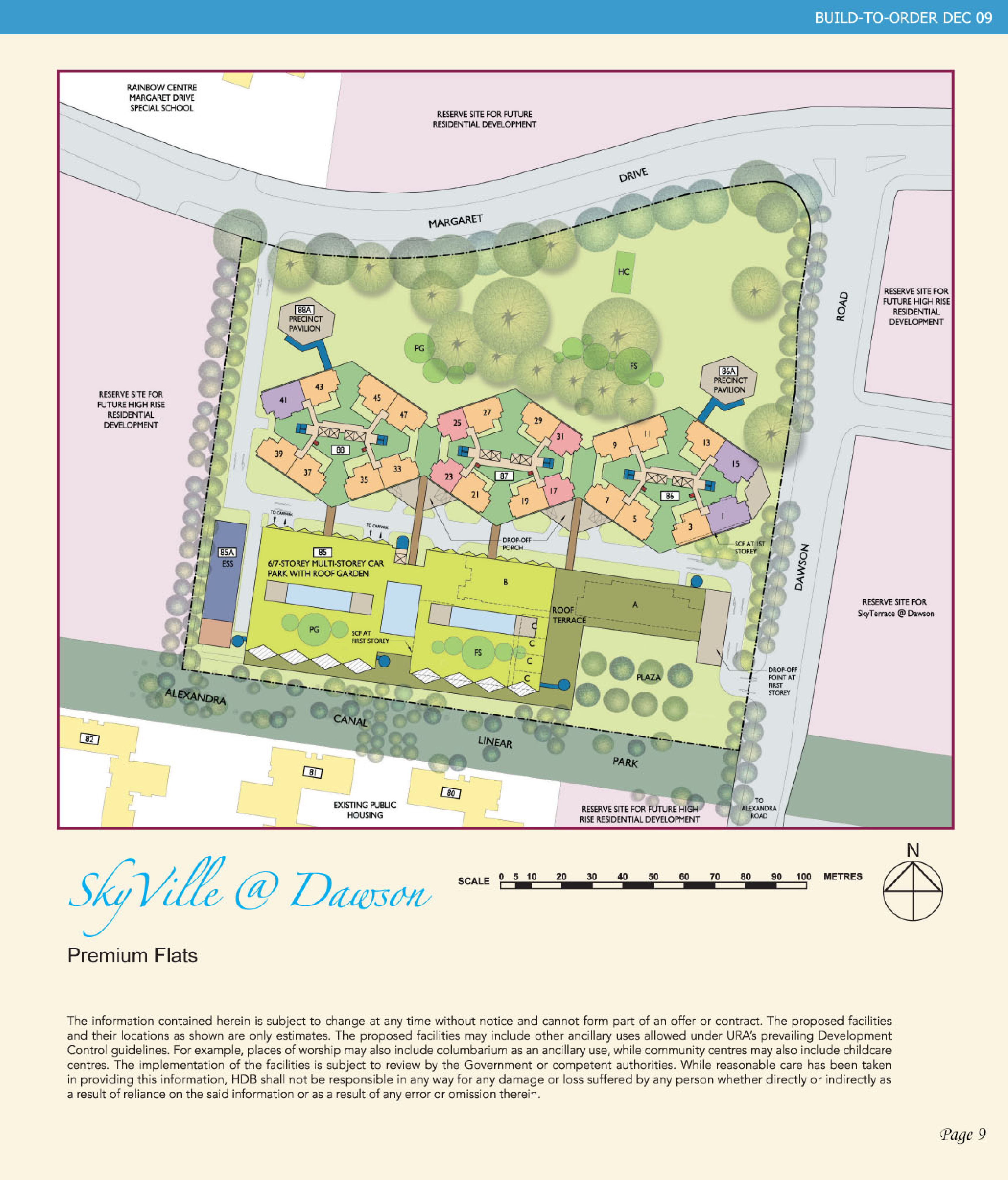 HDB SkyVille at Dawson BTO launched in December 2009 site