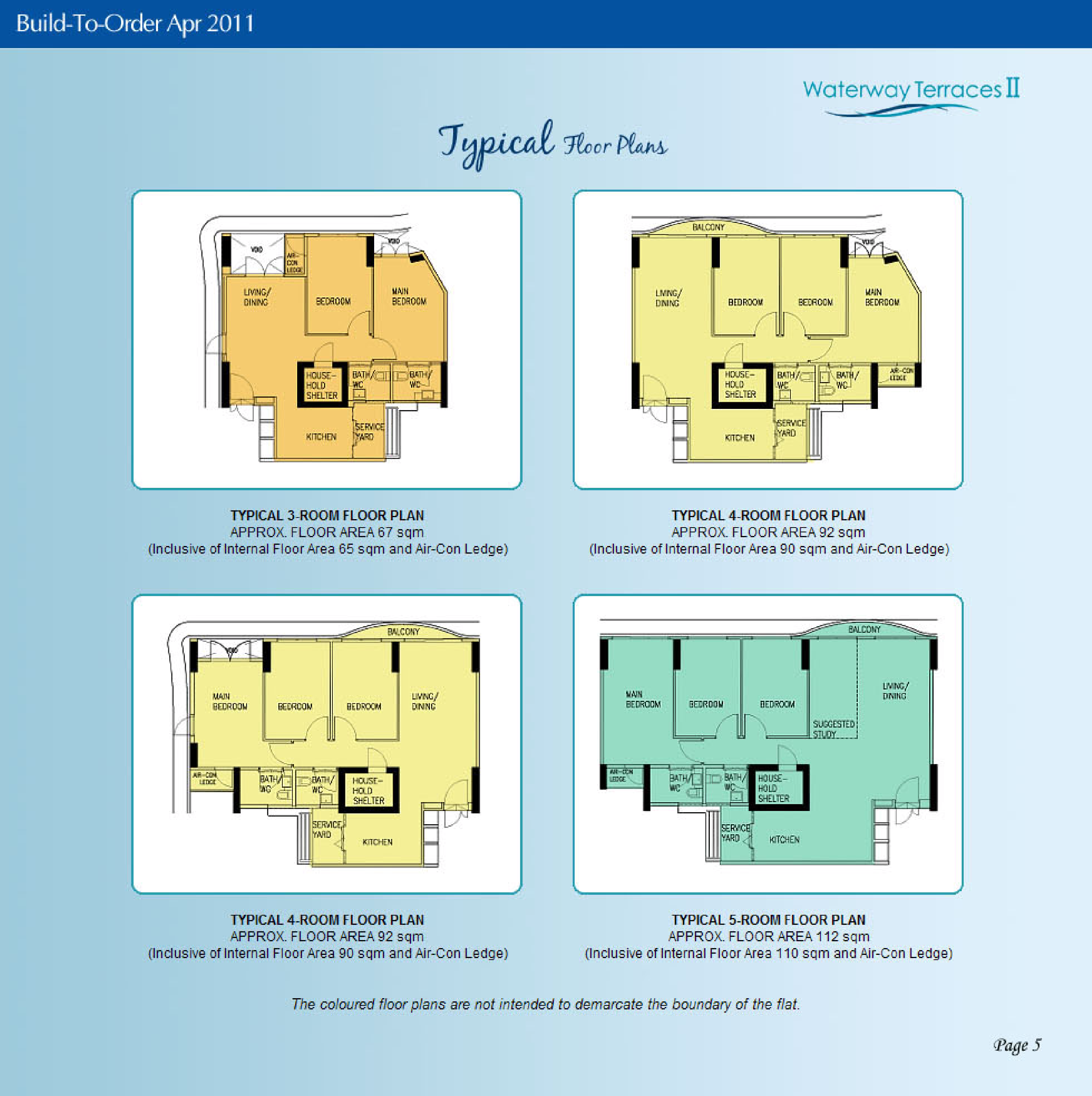 HDB Waterway Terraces II BTO launched in April 2011 site