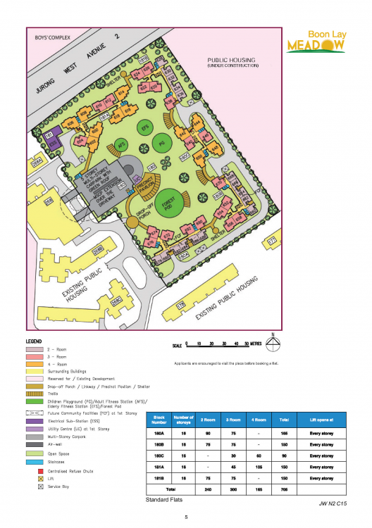 HDB Jurong East Court with HDB Boon Lay Meadow and Teban