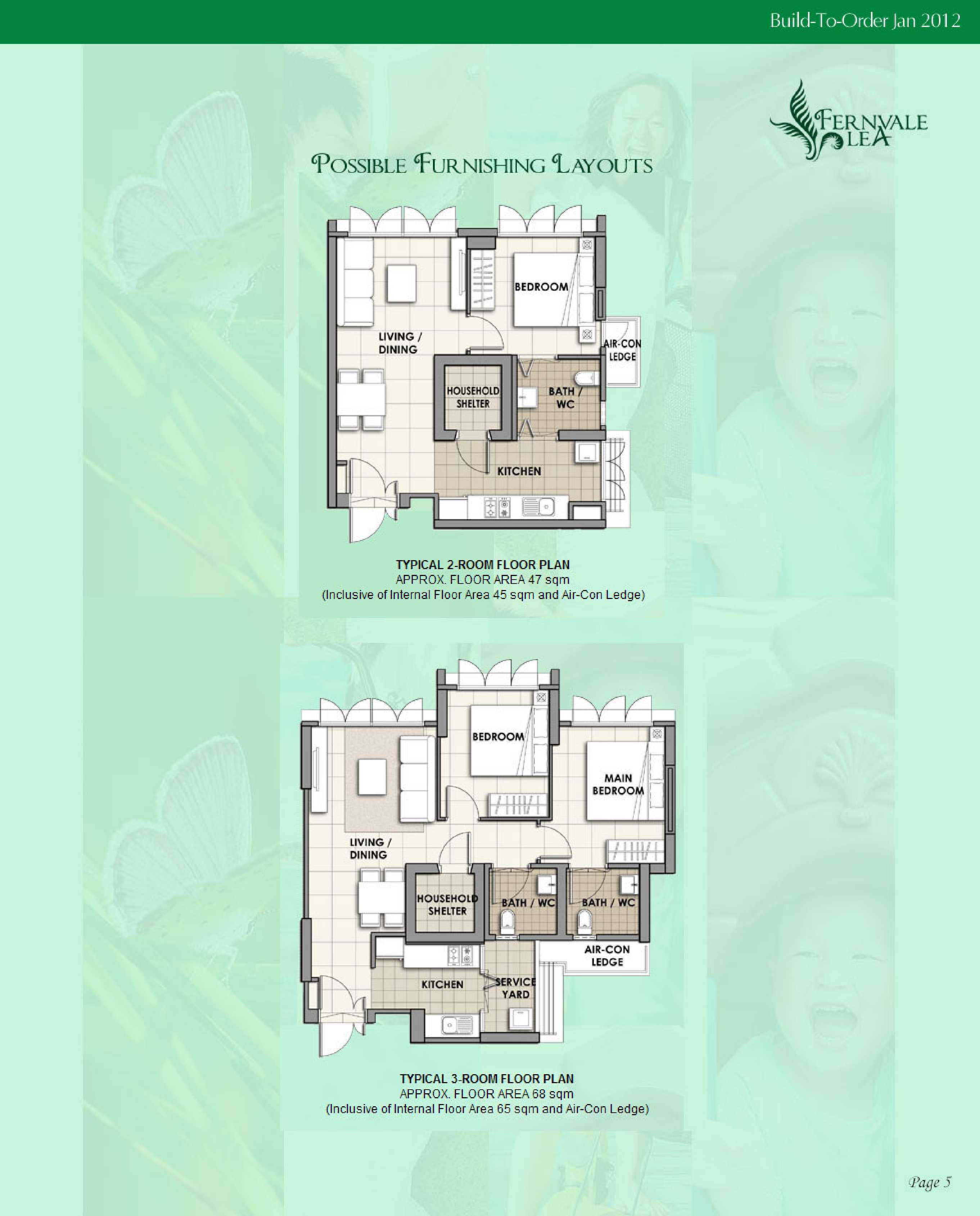 HDB Fernvale Lea BTO launched in January 2012 Site plan