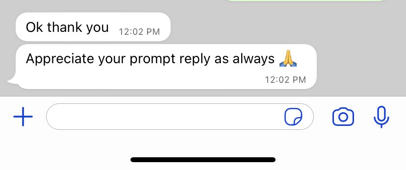 we would appreciate your prompt reply